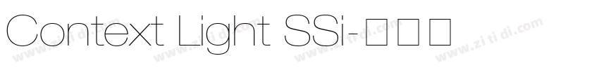 Context Light SSi字体转换